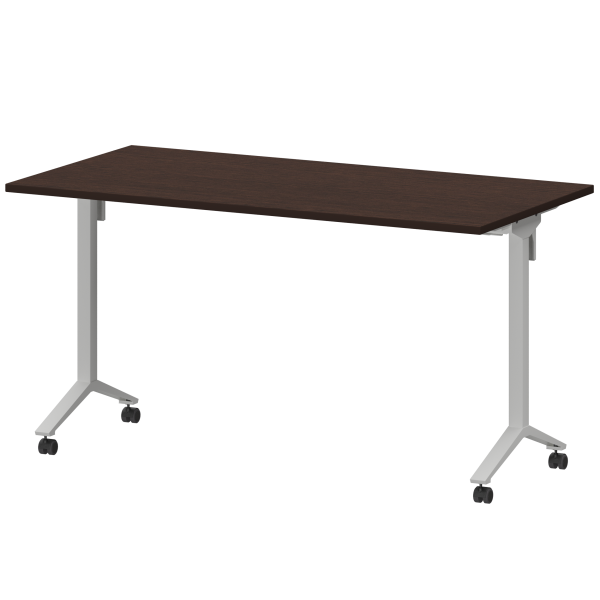Стол мобильный складной Моби МБ22-140.70 1400x700x750 (Дуб венге/Белый)