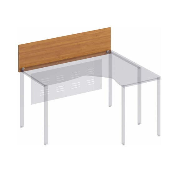 Экран настольный без кронштейнов Формула МП ФР 413 1400x380x16 (Вяз светлый)