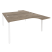 Рабочая станция на П-образном м/к Onix O.MP-D.SA-4 1580x2395x750 (Тиквуд Темный/Белый Металл)
