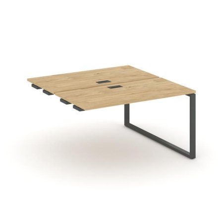 Стол-приставка к опорным элементам SN-6O.DPRS-024 (1580х1632х750) (Тиквуд Светлый/Металл Антрацит)