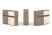 Тумба двойная + низкая надставка ES.NB.2N-17 (1500х410х1135) (Латте/Тиквуд Светлый)