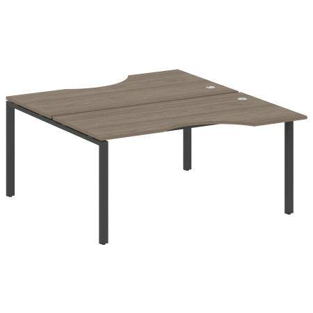 Рабочая станция криволинейная Metal System Style БП.РАС-СА-2.1 1600x1835x750 (Вяз/Антрацит металл)