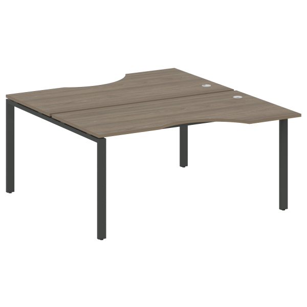 Рабочая станция криволинейная Metal System Style БП.РАС-СА-2.1 1600x1835x750 (Вяз/Антрацит металл)