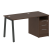 Рабочая станция Metal System Style БА.РС-СТП-1.1 1412x720x750 (Дуб Наварра/Серый металл)