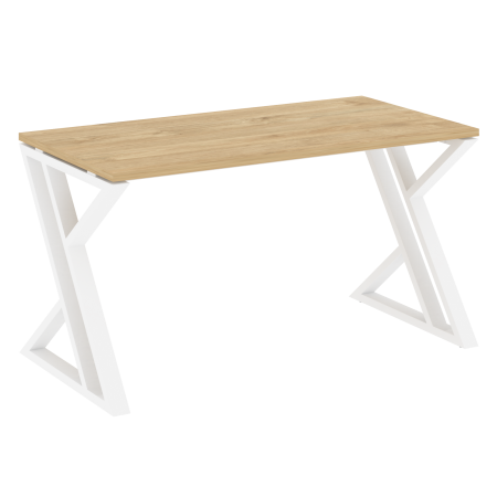 Стол рабочий VR.L-SRZ-3.7 1380x720x750 (Тиквуд Светлый/Белый металл)