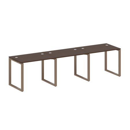 Рабочая станция Metal System Style БО.СМ-3.1 3000x720x750 (Венге Цаво/Мокко металл)