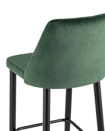 Стул барный Диего велюр зелёный (Стул барный Диего зеленый)