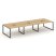 Рабочая станция 2-х сторонняя SN-6O.DRS-072 (3540х1432х750) (Тиквуд Светлый/Металл Антрацит)