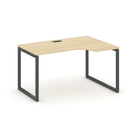 Стол рабочий эргономичный SN-4O.SPA-011(R) (1380х700/980х750) (Акация Лорка/Металл Антрацит)