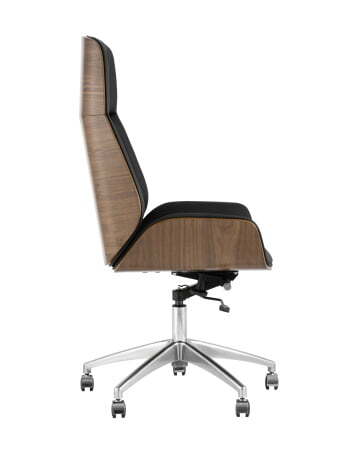 Кресло руководителя TopChairs Crown черное (Компьютерное кресло Crown черный)