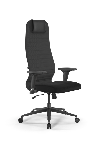 Кресло для руководителя Метта Sit 8 B1-10D - UMF(X1) /Uh02/Wh00/D02P(M09.B11.G19.W02) (Темно-серый | Черный)