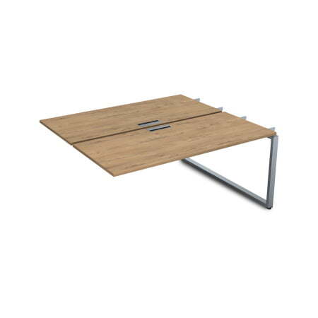 СБДС-О.978 Стол системы БЕНЧ, на 2 рабочих места,средний (1200x1435x750) (TeakwoodСерый)