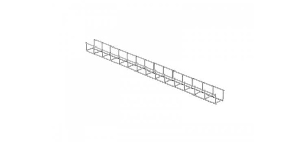 Лоток для проводов к столам Инновация 50094 Серый 75х910х55 (Металл)