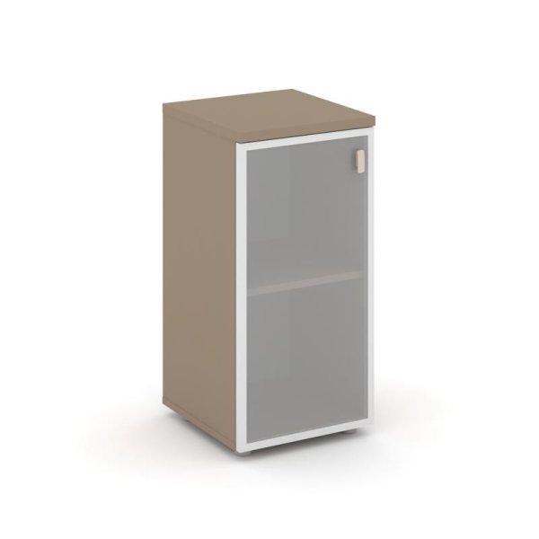 Шкаф низкий узкий левый ES.SU-3.2R (L) (400х420х823) (Латте/Сатин матовый)