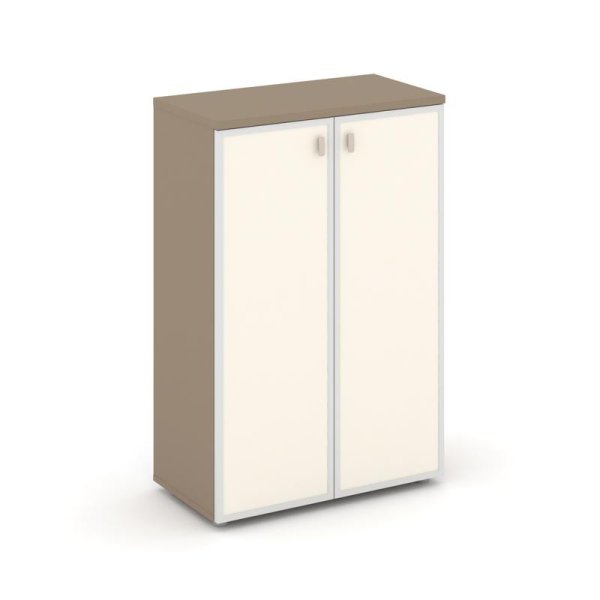 Шкаф средний широкий ES.ST-2.4R I (800х420х1207) (Латте/Лакобель ivory)