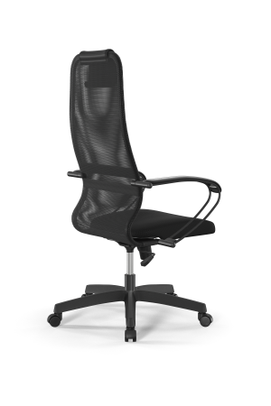 Кресло для руководителя Метта Sit 8 B1-8K - X1+UMF(X1) /Uh00/Wh00/K1bL(M09.B02.G15.W01) (Темно-серый | Черный)