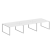 Рабочая станция Metal System Style БО.СМ-6.3 4200x1475x750 (Дуб Наварра/Серый металл)