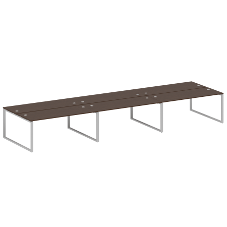 Рабочая станция Metal System Style БО.СМ-6.5 5400x1475x750 (Венге Цаво/Серый металл)