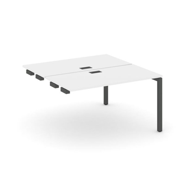 Стол-приставка к опорным элементам SN-5P.DPRS-024 (1580х1632х750) (Белый/Металл Антрацит)