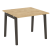 Стол переговорный на деревянных опорах Onix Wood OW.PRG-1.1 980x980x750 (Тиквуд Светлый/Дуб Темный)