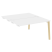 Стол-приставка двойной на деревянных опорах Onix Wood OW.D.SPR-3.8 1380x1635x750 (Тиквуд Светлый/Дуб Темный)