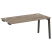 Стол-приставка к опорным элементам на деревянных опорах Onix Wood OW.SPR-4.8 1580x800x750 (Тиквуд Светлый/Дуб Темный)