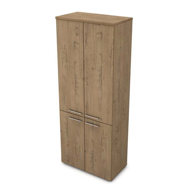 Шкаф высокий Gloss line 9НШ.005.5 800x450x2045 (Teakwood)