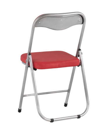Стул складной ДЖОН металлик, красный (Стул складной Джон красный)