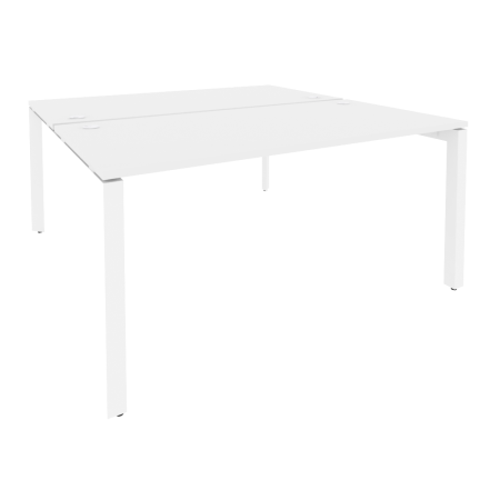 Рабочая станция на П-образном м/к Onix O.MP-D.RS-2.4.8 1580x1635x750 (Белый Бриллиант/Белый Металл)