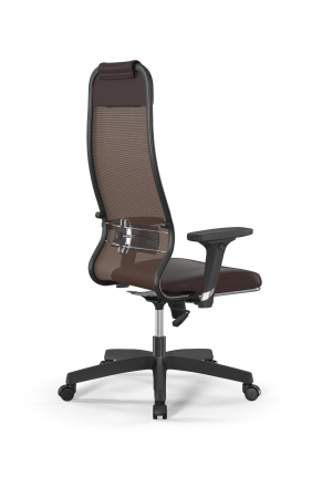 Кресло для руководителя Метта Sit 10 B1-115D - X2+Extra /Um00/Wm12/D02P(M09.B02.G15.W01) (Темно-коричневый)