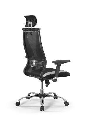 Кресло для руководителя Метта Sit 10 B2-170D - T+UMF(SY271)+Extra /Kb38/Wh09/D03P/H3mL-Pf-2D(M09.B21 (Черный | Белый)