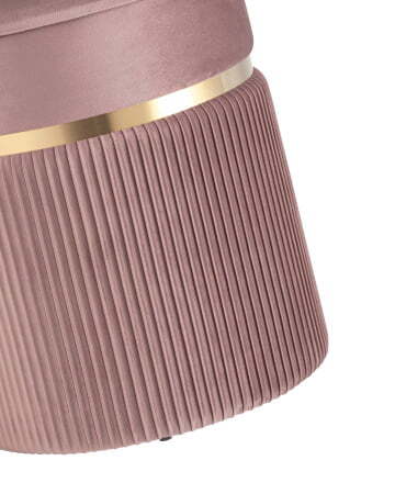 Пуф Миранда с ящиком велюр розовый (Пуф Миранда розовый)