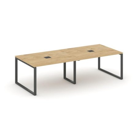 Стол переговорный SN-6O.SPRG-042 (2360х1180х750) (Тиквуд Светлый/Металл Антрацит)