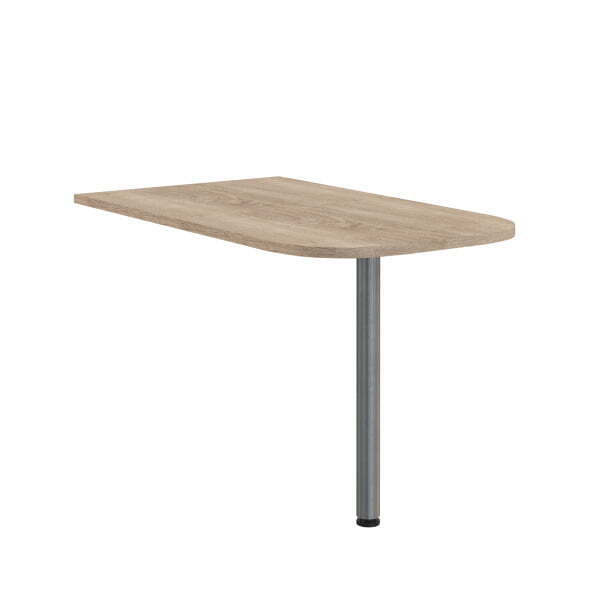 Приставка Offix-new OB 127 1200x700x25 (Дуб Сонома светлый/металлик)