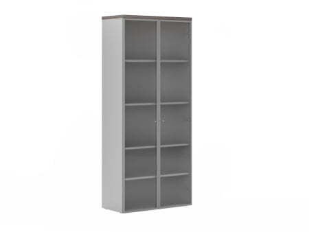 Шкаф большие алюминиевые двери Flash FLS332 900x420x2069 (Лиственница)