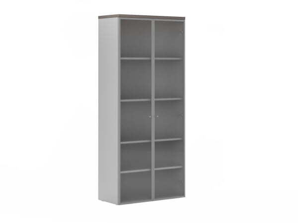 Шкаф большие алюминиевые двери Flash FLS332 900x420x2069 (Лиственница)