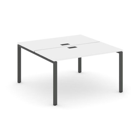 Рабочая станция 2-х сторонняя SN-6P.DRS-012 (1180х1432х750) (Белый/Металл Антрацит)