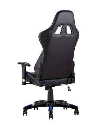 Кресло игровое TopChairs Corvette синее (Геймерское кресло Corvette черный, синий)