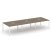 Рабочая станция 2-х сторонняя SN-6P.DRS-082 (3540х1632х750) (Тиквуд Светлый/Металл Антрацит)