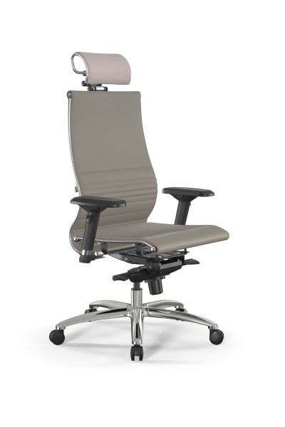Кресло для руководителя Метта Samurai L2-7D - Infinity /Kc04/Nc04/D04P/H2cL-3D(M06.B31.G04.W03) (Темно-бежевый)