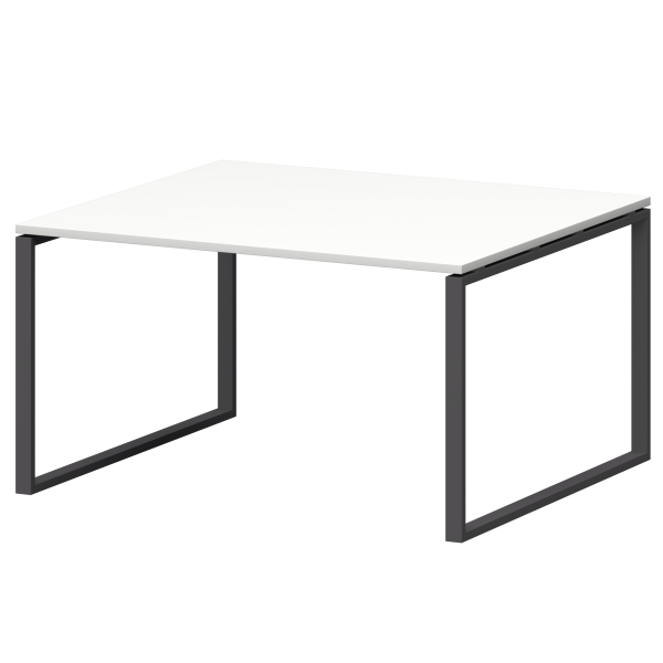 Стол переговорный на металлокаркасе Смарт СМСП-О-12.123.Пр25 1200x1236x750 (Белый/Антрацит)