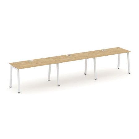 Рабочая станция 1 сторонняя SN-5A.ORS-051 (2940х800х750) (Тиквуд Светлый/Металл Белый)