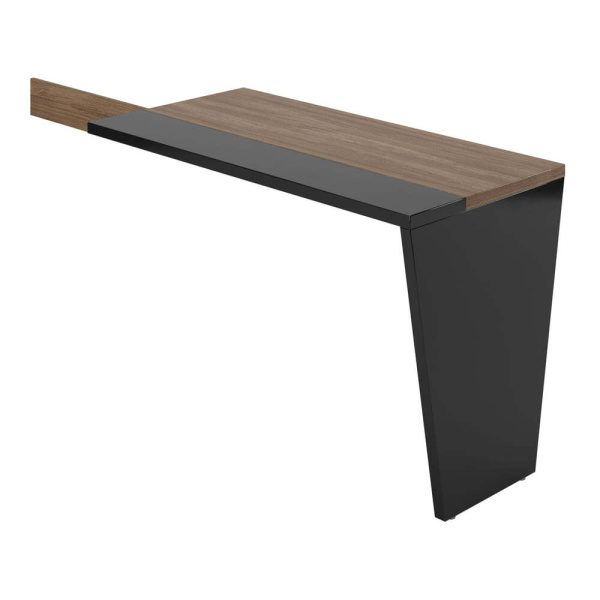 Приставной стол левый Asti AST339713 1200x600x750 (Дуб/черный)