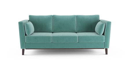 Диван 3-местный раскладной Neapole (2320x970x960) Аквамарин (Аквамарин)