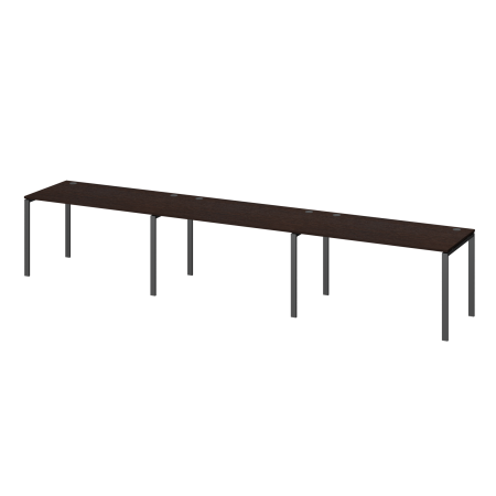 Бенч линейный на 3 рабочих места Арго-М АМБЛ-004-3 4800x730x760 (Дуб венге/Антрацит)