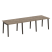 Стол переговорный на деревянных опорах Onix Wood OW.PRG-3.1 2940x980x750 (Тиквуд Светлый/Дуб Темный)