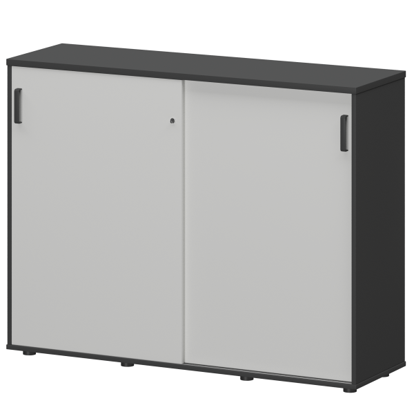 Тумба-купе Смарт СМТ-15.11К Тип1 1496x444x1175 (Графит/Белый)
