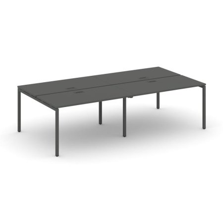 Рабочая станция 2-х сторонняя SN-4P.DRS-032 (2360х1232х750) (Антрацит/Металл Антрацит)