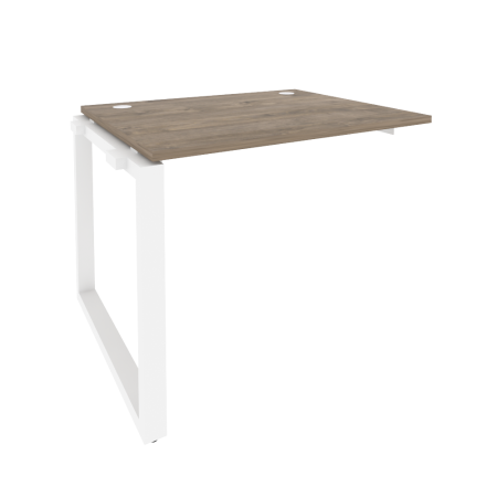 Наборный элемент рабочей станции на О-образном м/к Onix O.MO-1.NRS-1.8 980x800x750 (Тиквуд Темный/Белый Металл)