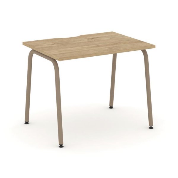 Стол рабочий ES.SP-1-VK (980х730х750) (Тиквуд Светлый/Металл Латте)